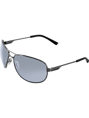 Acero® Silver Mirror Lens, Gunmetal Frame Safety Glasses - BH24217