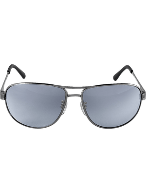 Acero® Silver Mirror Lens, Gunmetal Frame Safety Glasses - BH24217