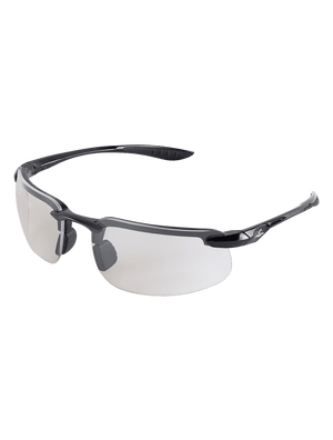 Swordfish®X Indoor/Outdoor Anti-Fog Lens, Shiny Black Frame Safety Glasses - LIMITED STOCK - BH2556AF