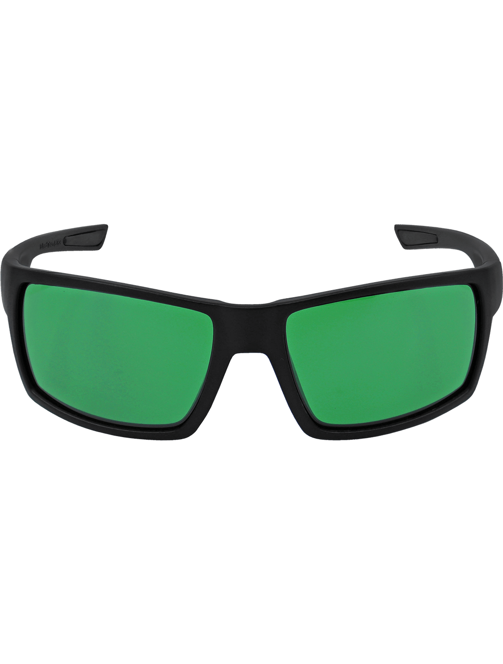 Sawfish™ Green LED Blocker Lens, Matte Black Frame Safety Glasses - BH26619