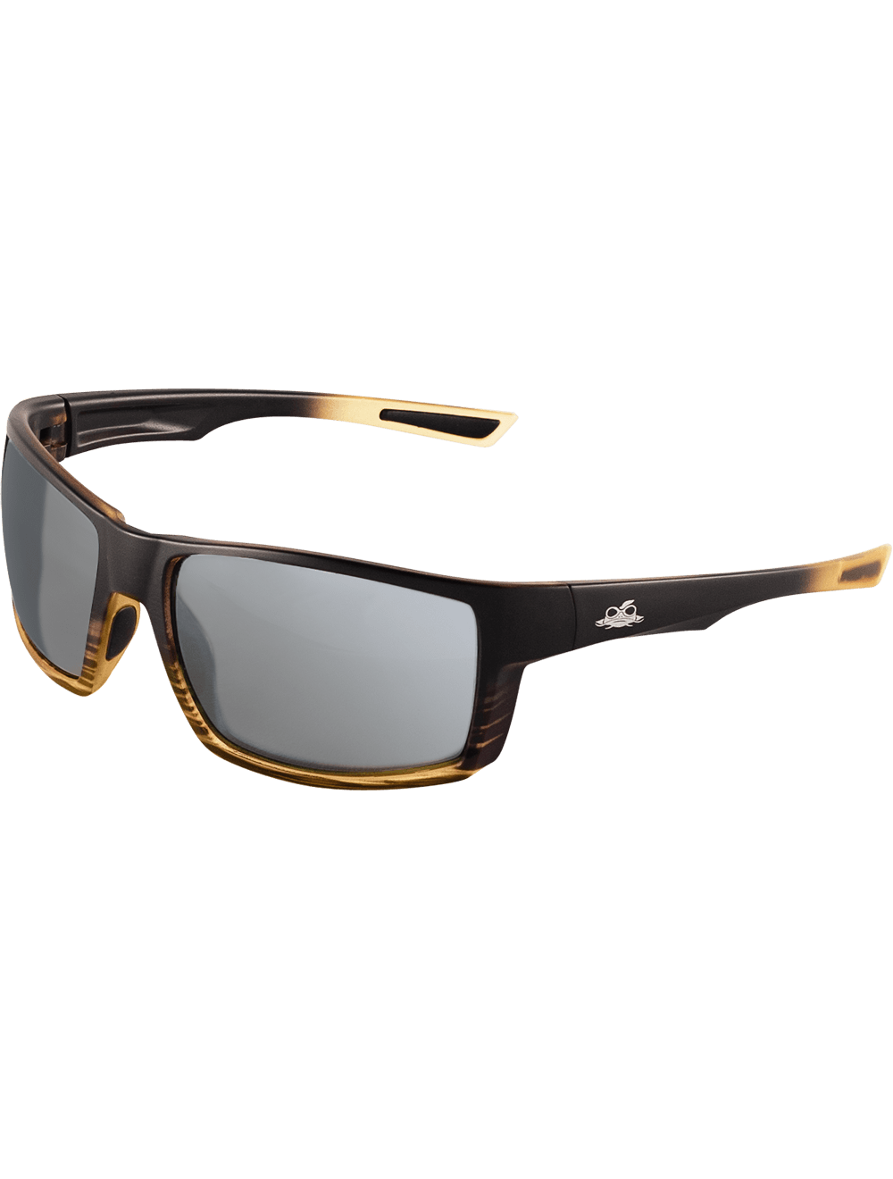 Sawfish™ Silver Mirror Anti-Fog Lens, Tortoise/Black Frame Safety Glasses - BH2677AF