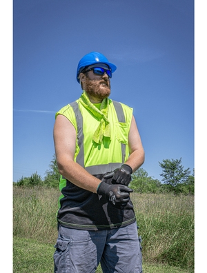 Sawfish™ Blue Mirror Performance Fog Technology Polarized Lens, Tortoise/Black Frame Safety Glasses - BH2679PFT