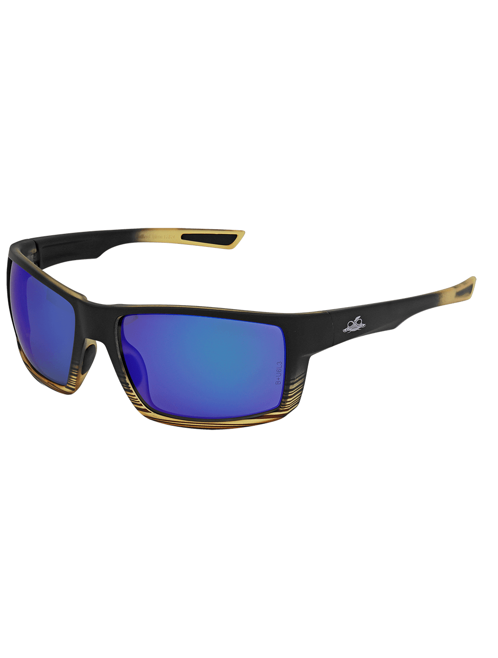 Sawfish™ Blue Mirror Performance Fog Technology Polarized Lens, Tortoise/Black Frame Safety Glasses - BH2679PFT