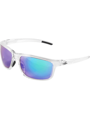 Pompano™ Green Mirror Anti-Fog Lens, Crystal Clear Frame Safety Glasses - BH27116AF