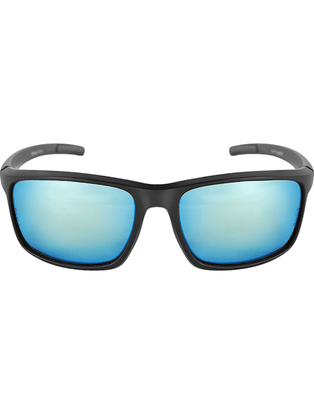 Pompano™ Ice Blue Mirror Performance Fog Technology Polarized Lens, Matte Black Frame Safety Glasses - BH2769PFT