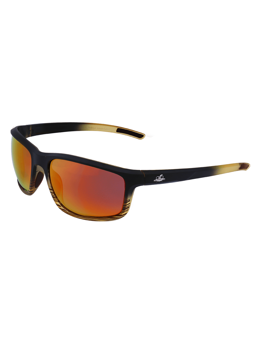 Pompano™ Red Mirror Performance Fog Technology Polarized Lens, Tortoise/Black Frame Safety Glasses - BH27710PFT