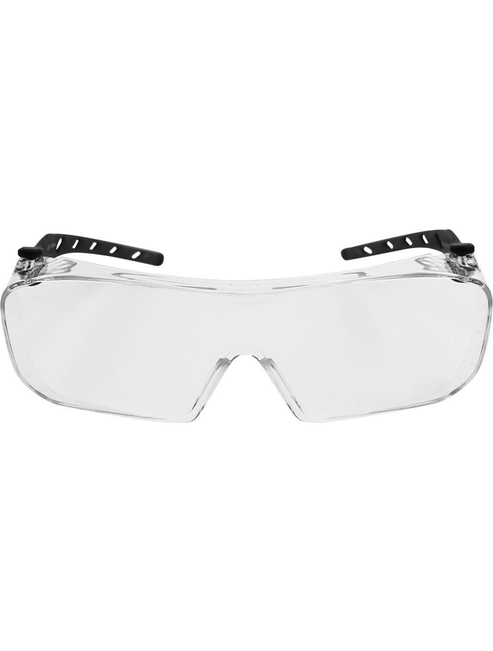 Over-The-Glass Clear Lens, Frosted Gray Frame Visitor Specs Safety Glasses - BH3131
