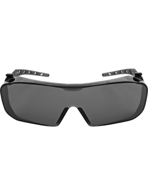Over-The-Glass Smoke Lens, Frosted Gray Frame Visitor Specs Safety Glasses - BH3133