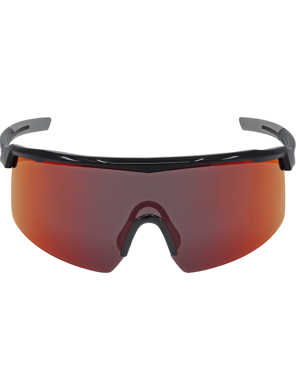 Whipray™ Red Mirror Performance Fog Technology Lens, Shiny Black Frame Safety Glasses - BH32510PFT