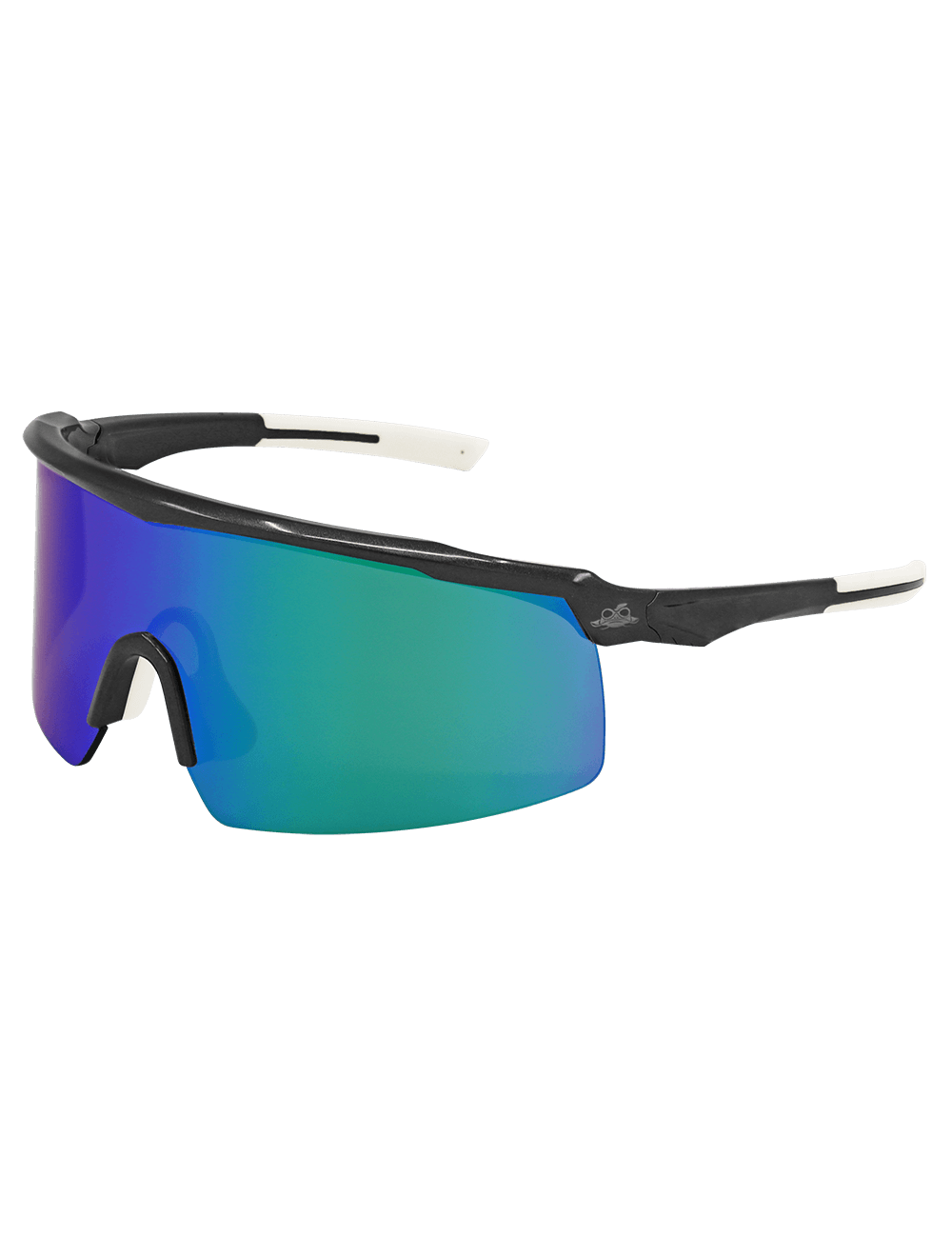 Whipray™ Green Mirror Performance Fog Technology Lens, Shiny Gray Frame Safety Glasses - BH32916PFT