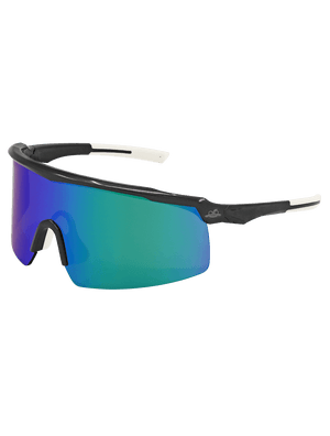 Whipray™ Green Mirror Performance Fog Technology Lens, Shiny Gray Frame Safety Glasses - BH32916PFT