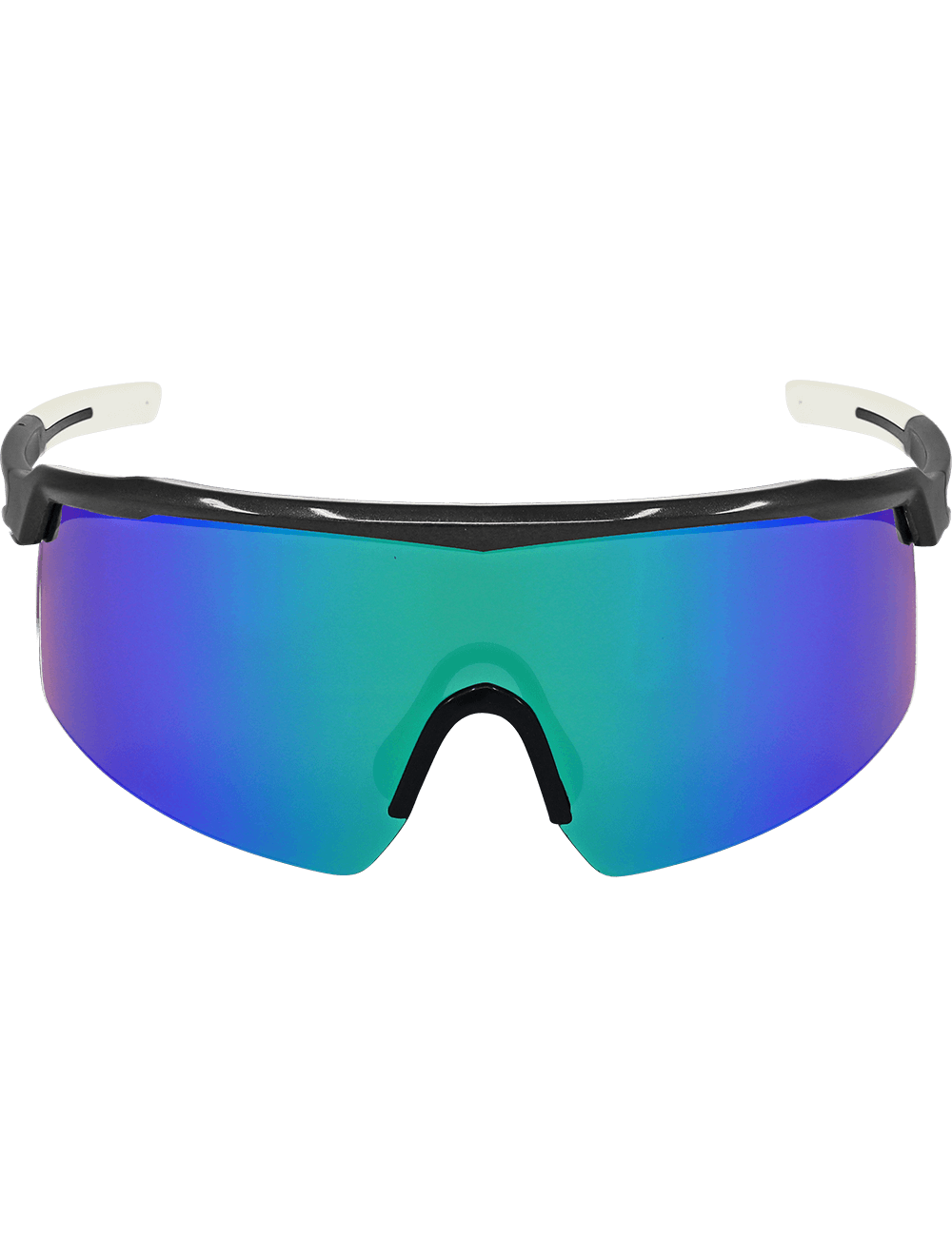 Whipray™ Green Mirror Performance Fog Technology Lens, Shiny Gray Frame Safety Glasses - BH32916PFT