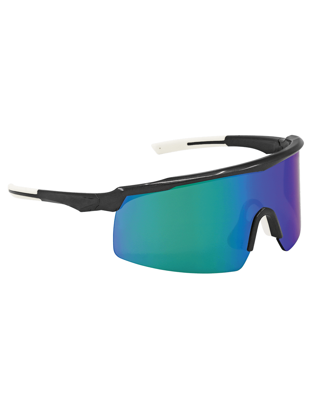 Whipray™ Green Mirror Performance Fog Technology Lens, Shiny Gray Frame Safety Glasses - BH32916PFT