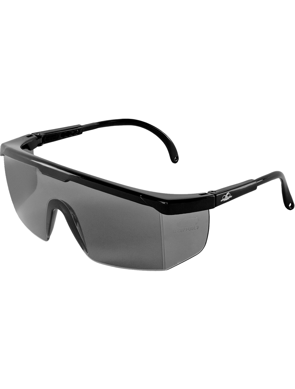 Kaku® Smoke Lens, Shiny Black Frame Safety Glasses - BH353