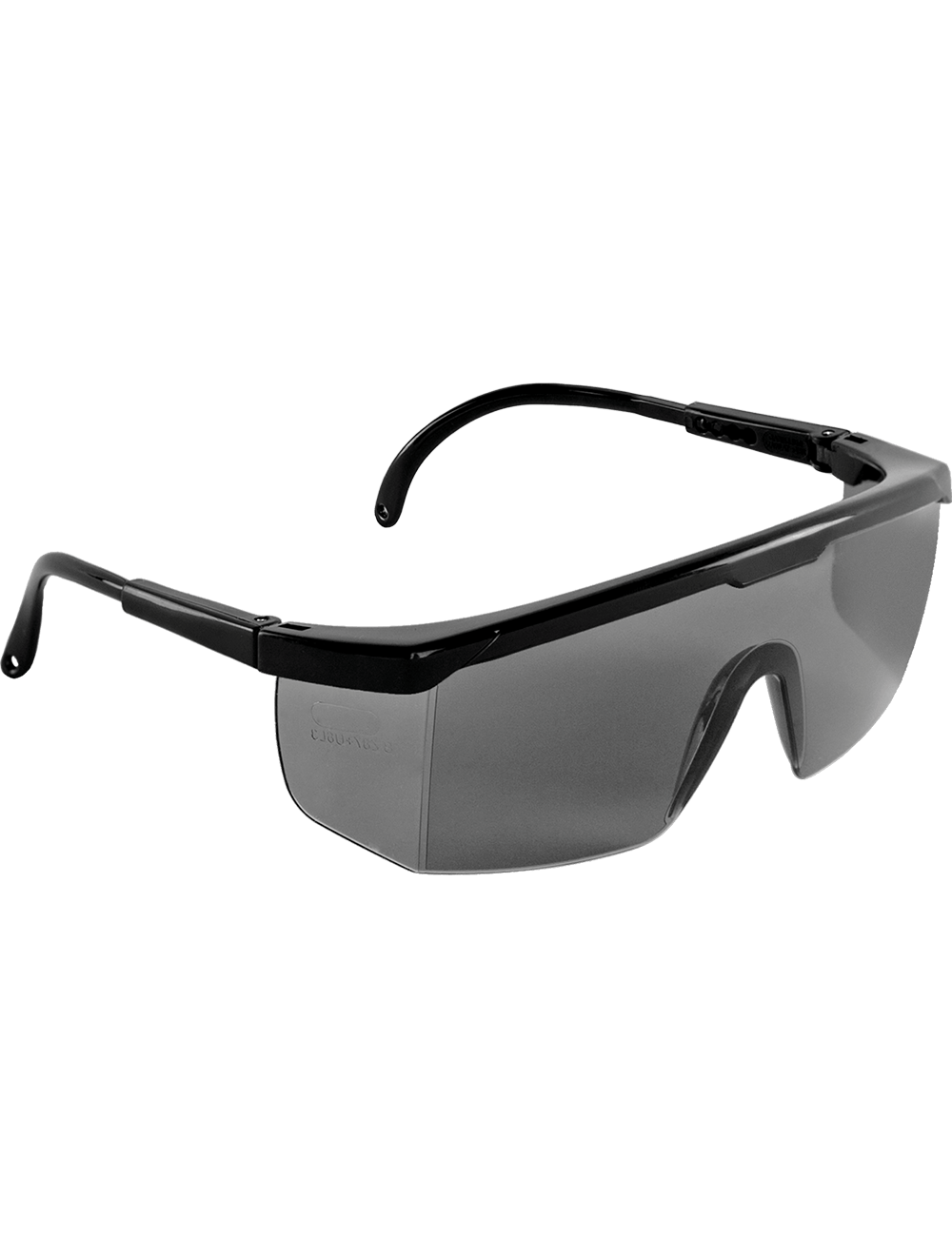 Kaku® Smoke Lens, Shiny Black Frame Safety Glasses - BH353