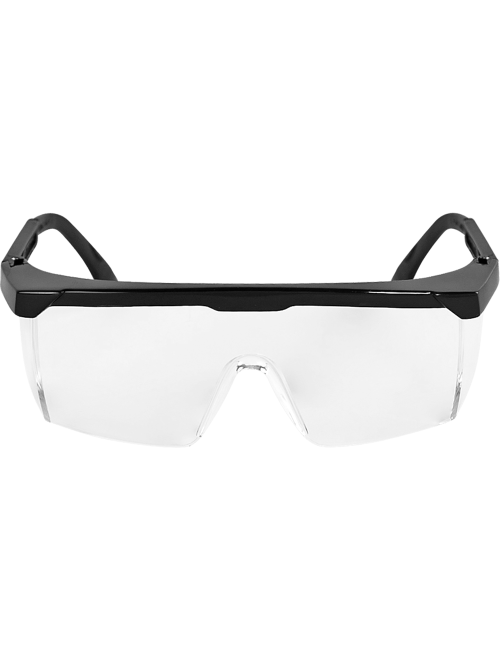 Kaku® Clear Lens, Shiny Black Frame Safety Glasses - BH361