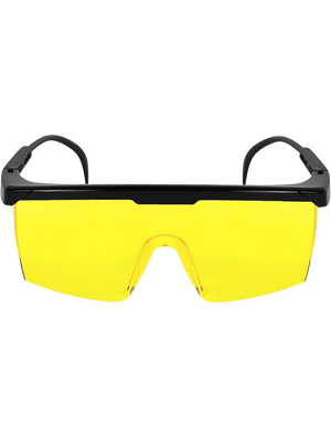 Kaku® Yellow Lens, Shiny Black Frame Safety Glasses - LIMITED STOCK - BH364