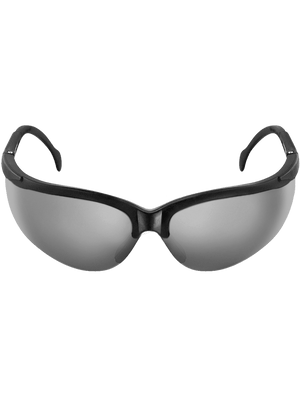 Picuda® Silver Mirror Lens, Matte Black Frame Safety Glasses - BH467