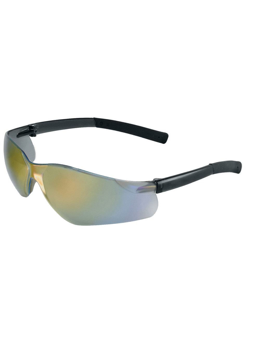 Pavon® Rainbow Mirror Lens, Frosted Black Frame Safety Glasses - BH5410