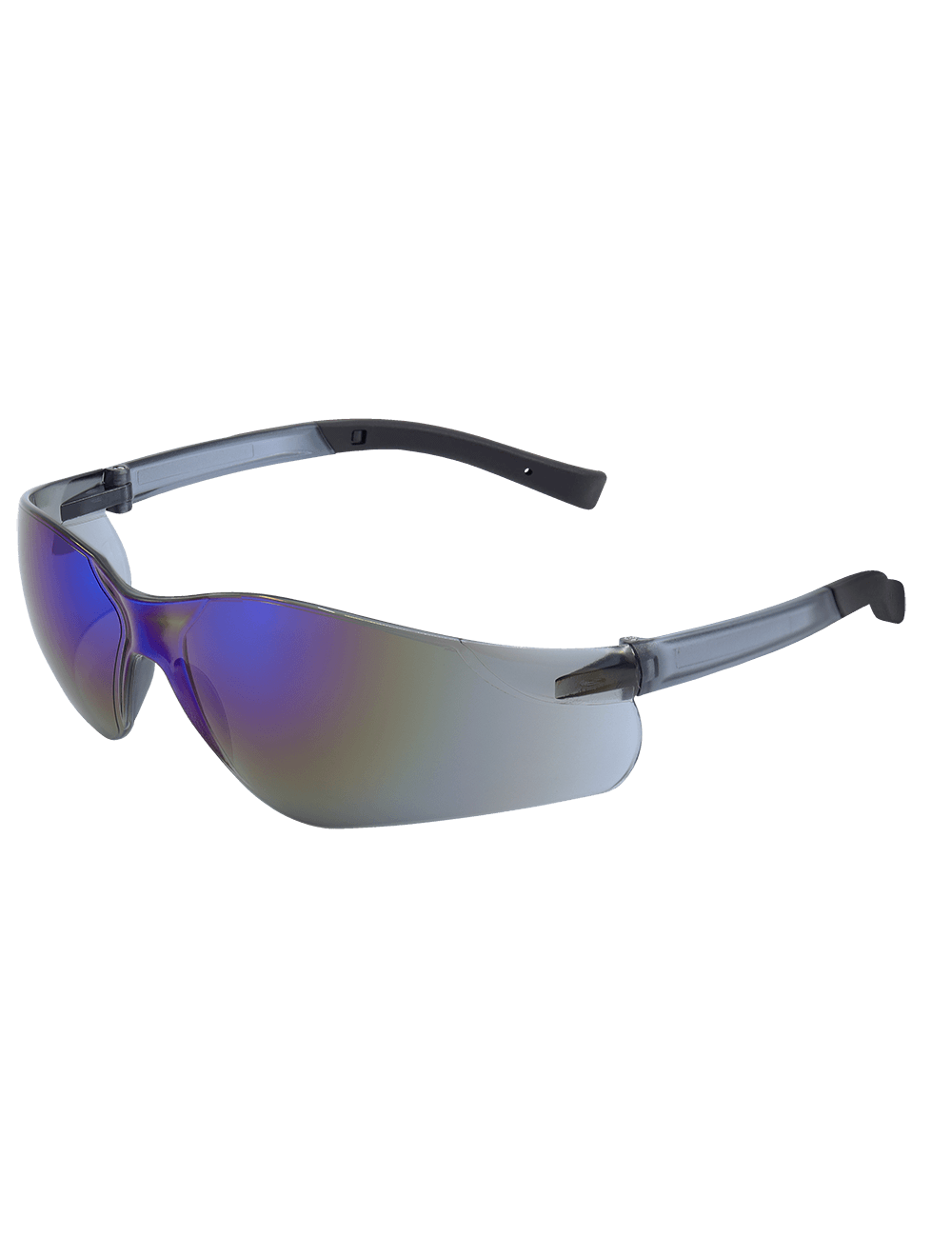Pavon® Blue Mirror Lens, Frosted Black Frame Safety Glasses - BH549