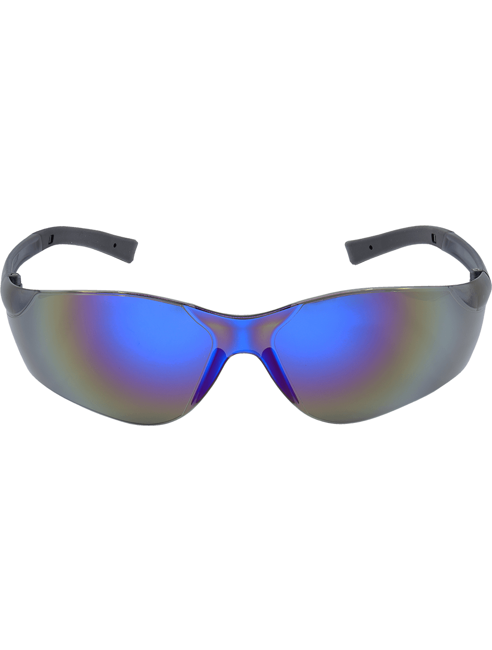 Pavon® Blue Mirror Lens, Frosted Black Frame Safety Glasses - BH549