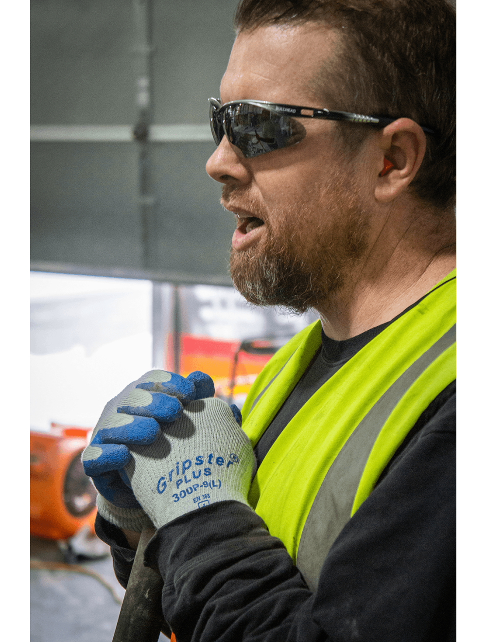 Stinger® Silver Mirror Lens, Shiny Black to Silver Frame Safety Glasses - BH6117