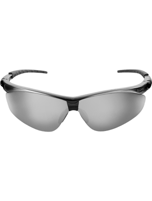 Stinger® Silver Mirror Lens, Shiny Black to Silver Frame Safety Glasses - BH6117