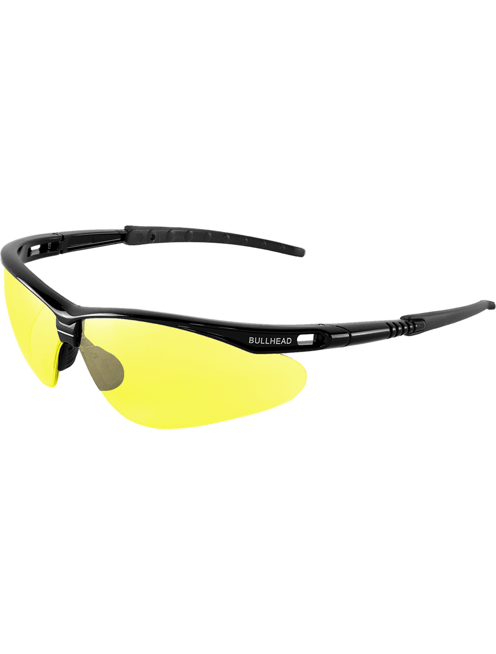 Stinger® Yellow Lens, Shiny Black Frame Safety Glasses - BH654