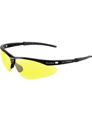 Stinger® Yellow Lens, Shiny Black Frame Safety Glasses - BH654