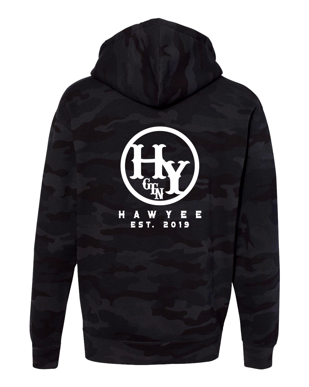 HEAVYWEIGHT HOODIE - BLACK & GREY CAMO