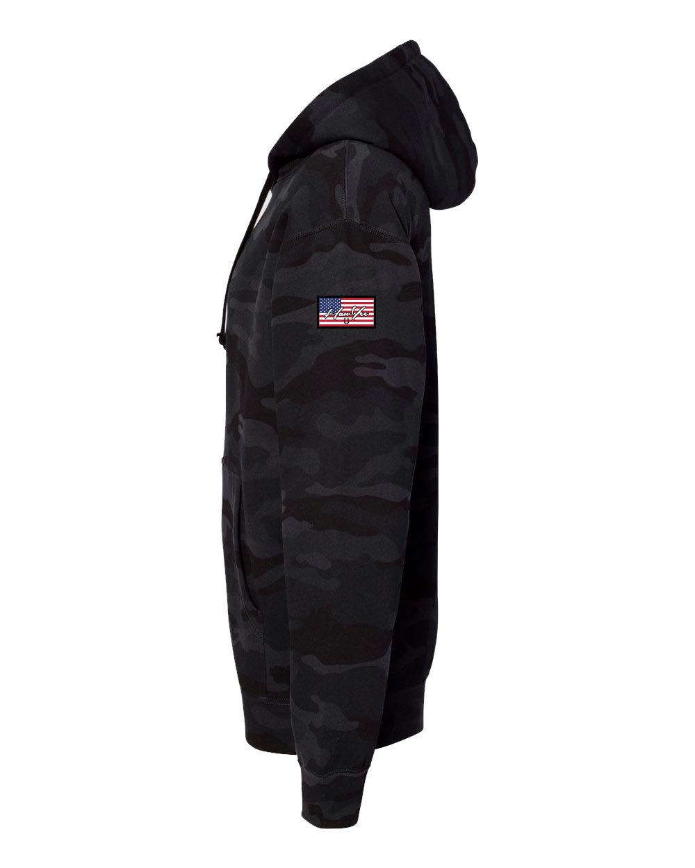 HEAVYWEIGHT HOODIE - BLACK & GREY CAMO