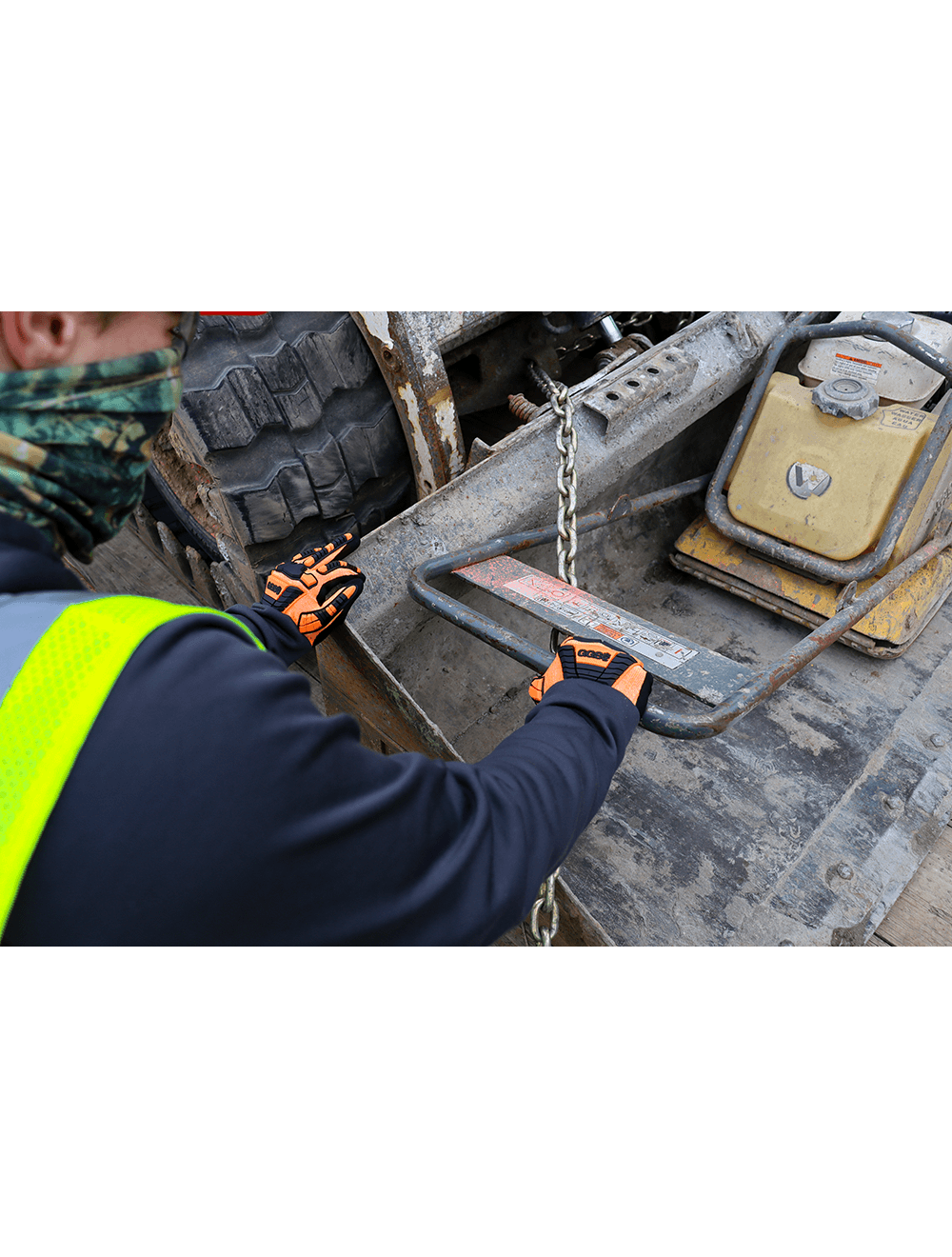 Vise Gripster® C.I.A. High-Visibility Cut and Impact Resistant Gloves Made with Tuffalene® Platinum - CIA388XFT