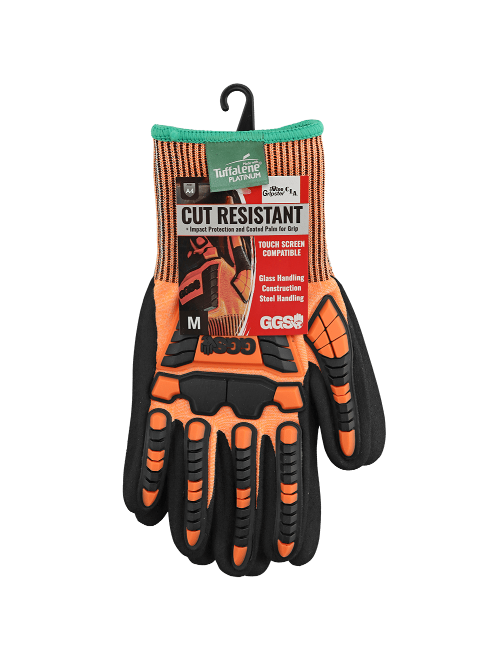 Vise Gripster® C.I.A. High-Visibility Cut and Impact Resistant Gloves Made with Tuffalene® Platinum - CIA388XFT