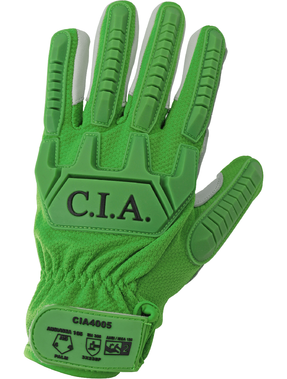 Cut and Impact Resistant Mechanics Style Gloves with a Premium Leather Palm - CIA4005 Sold by Dozen