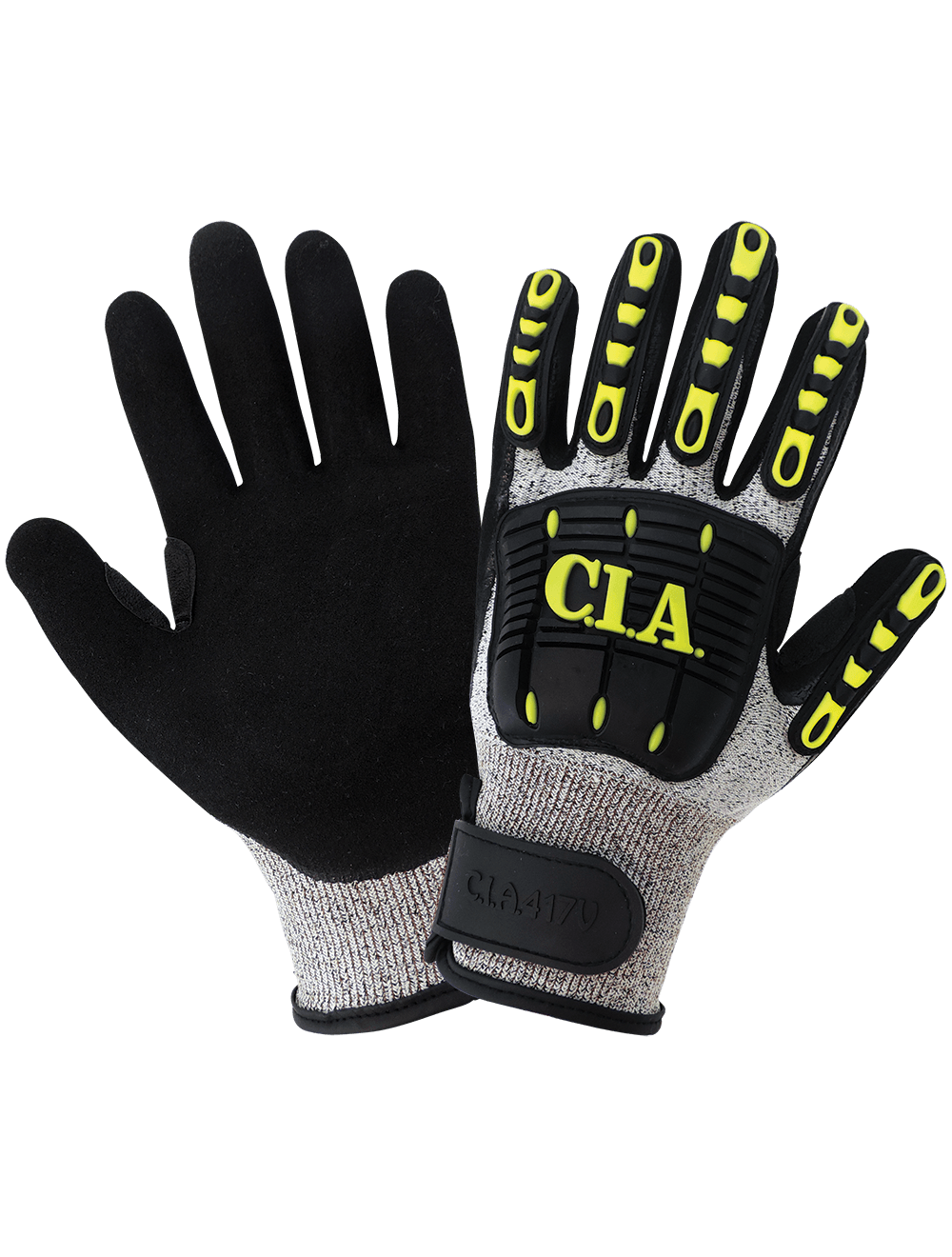 Vise Gripster® C.I.A. Cut, Abrasion, Puncture, and Impact Resistant Nitrile-Dipped Gloves - CIA417V