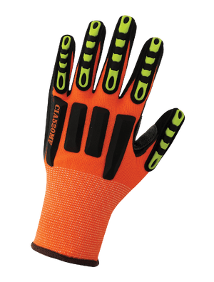 Vise Gripster® C.I.A. High-Visibility Double Mach Finish Nitrile Coated Gloves with Cut, Abrasion, Puncture, and Impact Protection - CIA520MF