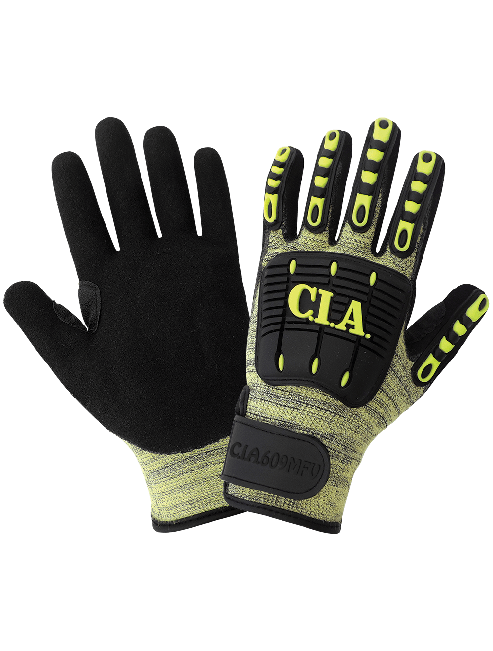 Vise Gripster® C.I.A. Cut, Impact, Abrasion, and Puncture Resistant Nitrile Coated Gloves with Hook-and-Loop Knit Wrist - LIMITED STOCK - CIA609MFV