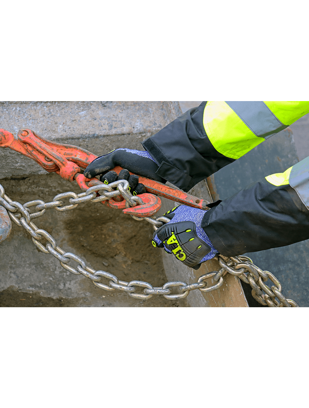 Vise Gripster® C.I.A. Cut, Impact, Puncture, and Abrasion Resistant Nitrile Double-Coated Gloves - CIA617V