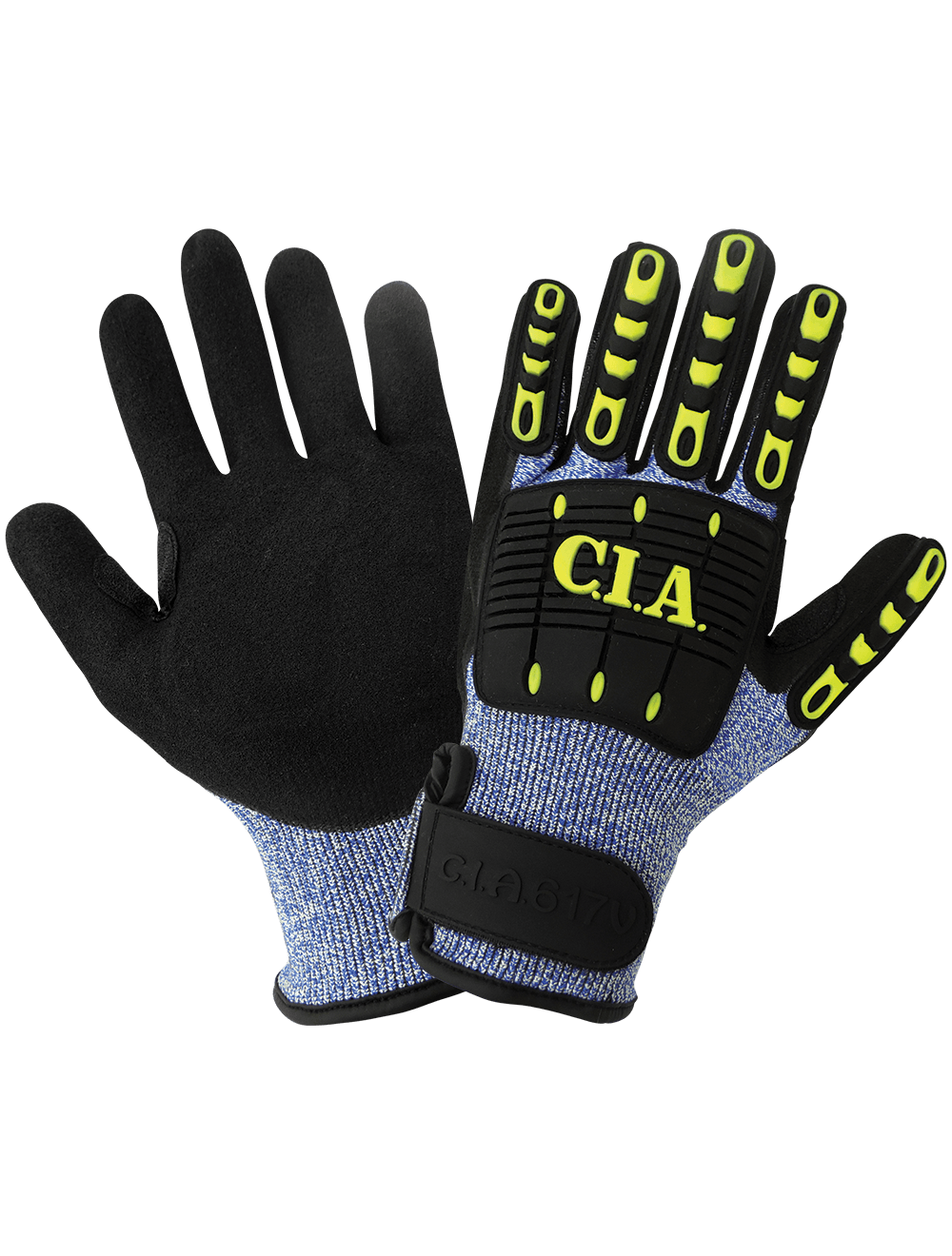 Vise Gripster® C.I.A. Cut, Impact, Puncture, and Abrasion Resistant Nitrile Double-Coated Gloves - CIA617V
