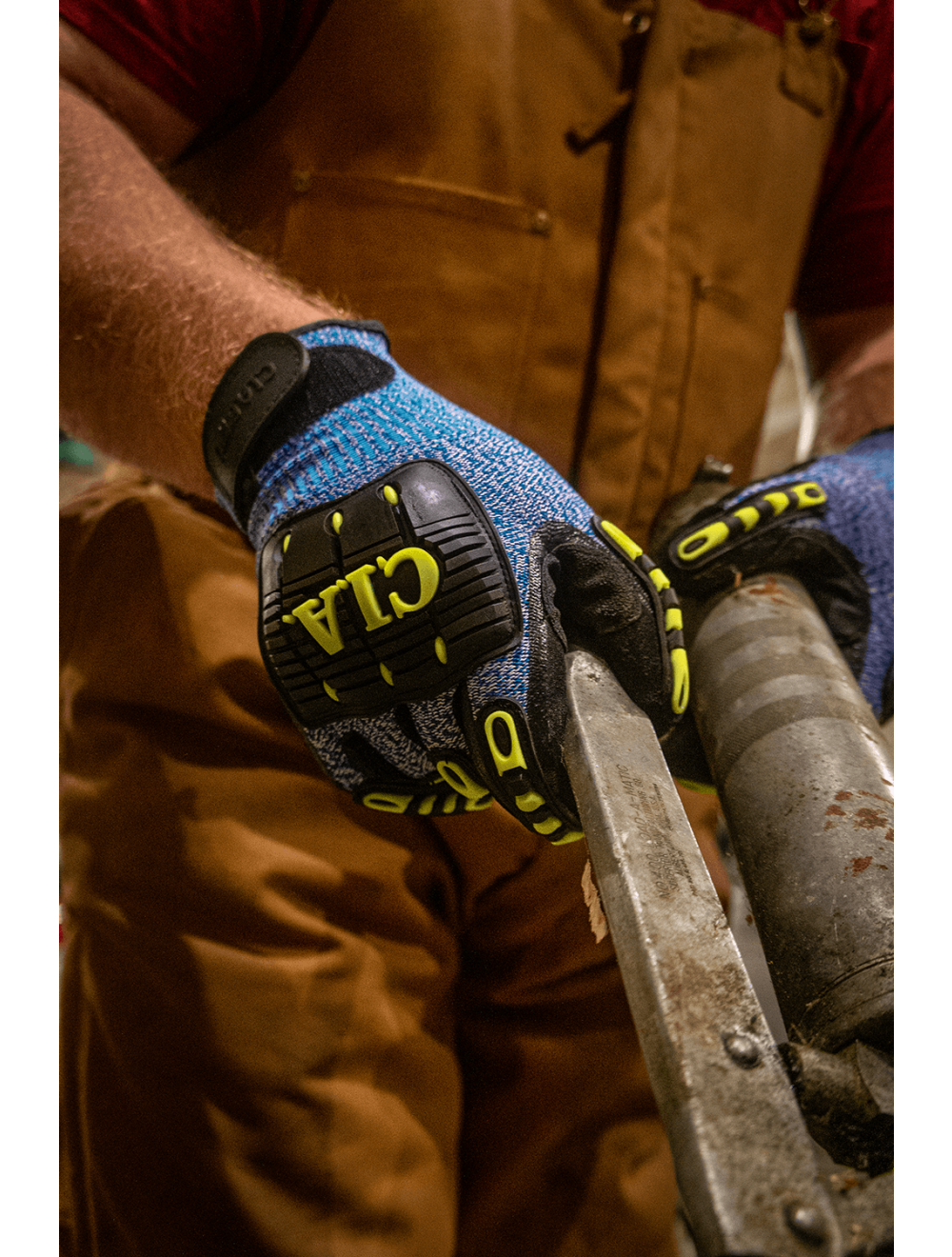 Vise Gripster® C.I.A. Cut, Impact, Puncture, and Abrasion Resistant Nitrile Double-Coated Gloves - CIA617V