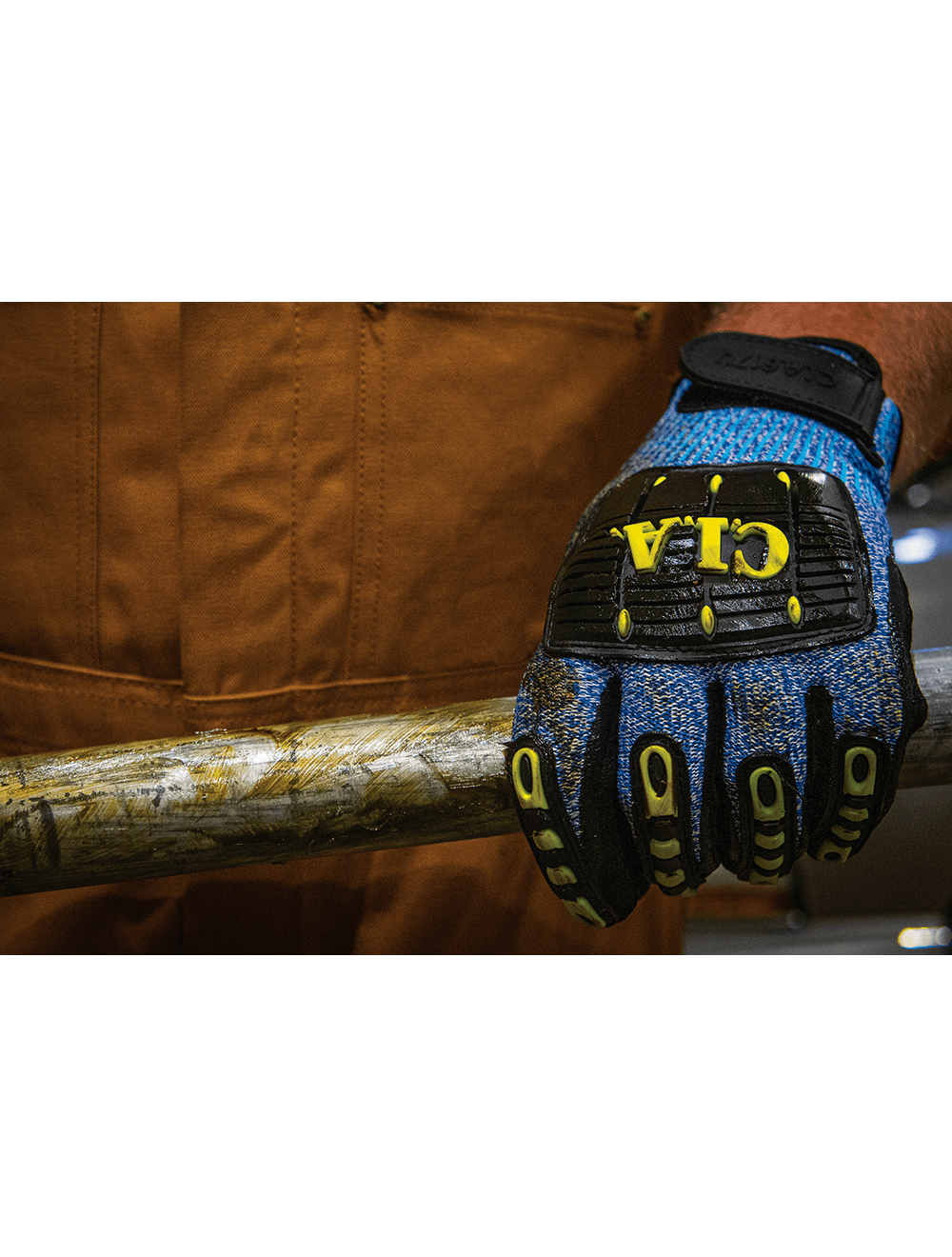 Vise Gripster® C.I.A. Cut, Impact, Puncture, and Abrasion Resistant Nitrile Double-Coated Gloves - CIA617V