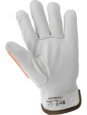 High-Visibility Cut, Impact, Oil, and Water-Resistant Premium Leather Drivers Gloves - CIA7900