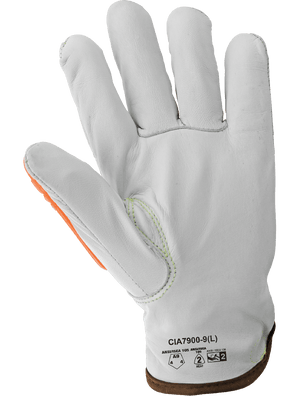 High-Visibility Cut, Impact, Oil, and Water-Resistant Premium Leather Drivers Gloves - CIA7900
