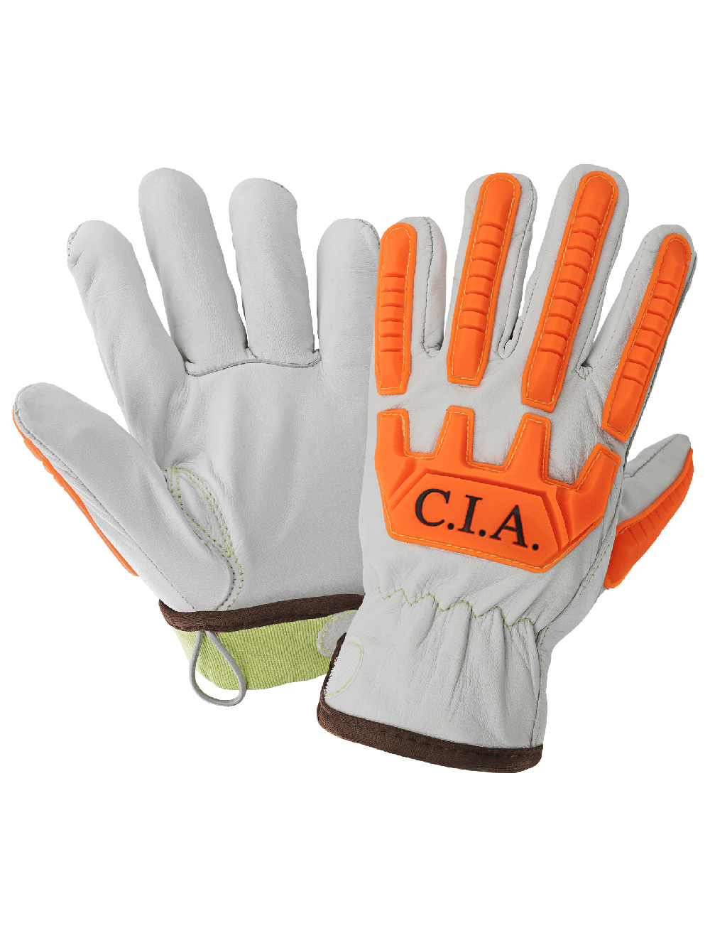 High-Visibility Cut, Impact, Oil, and Water-Resistant Premium Leather Drivers Gloves - CIA7900