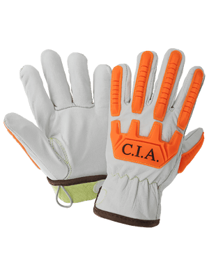 High-Visibility Cut, Impact, Oil, and Water-Resistant Premium Leather Drivers Gloves - CIA7900