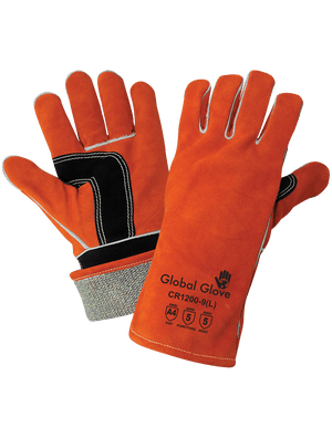 Premium Cowhide Split Full Leather Mig/Tig Welding Cut, Heat, and Puncture Resistant Gloves - LIMITED STOCK - CR1200
