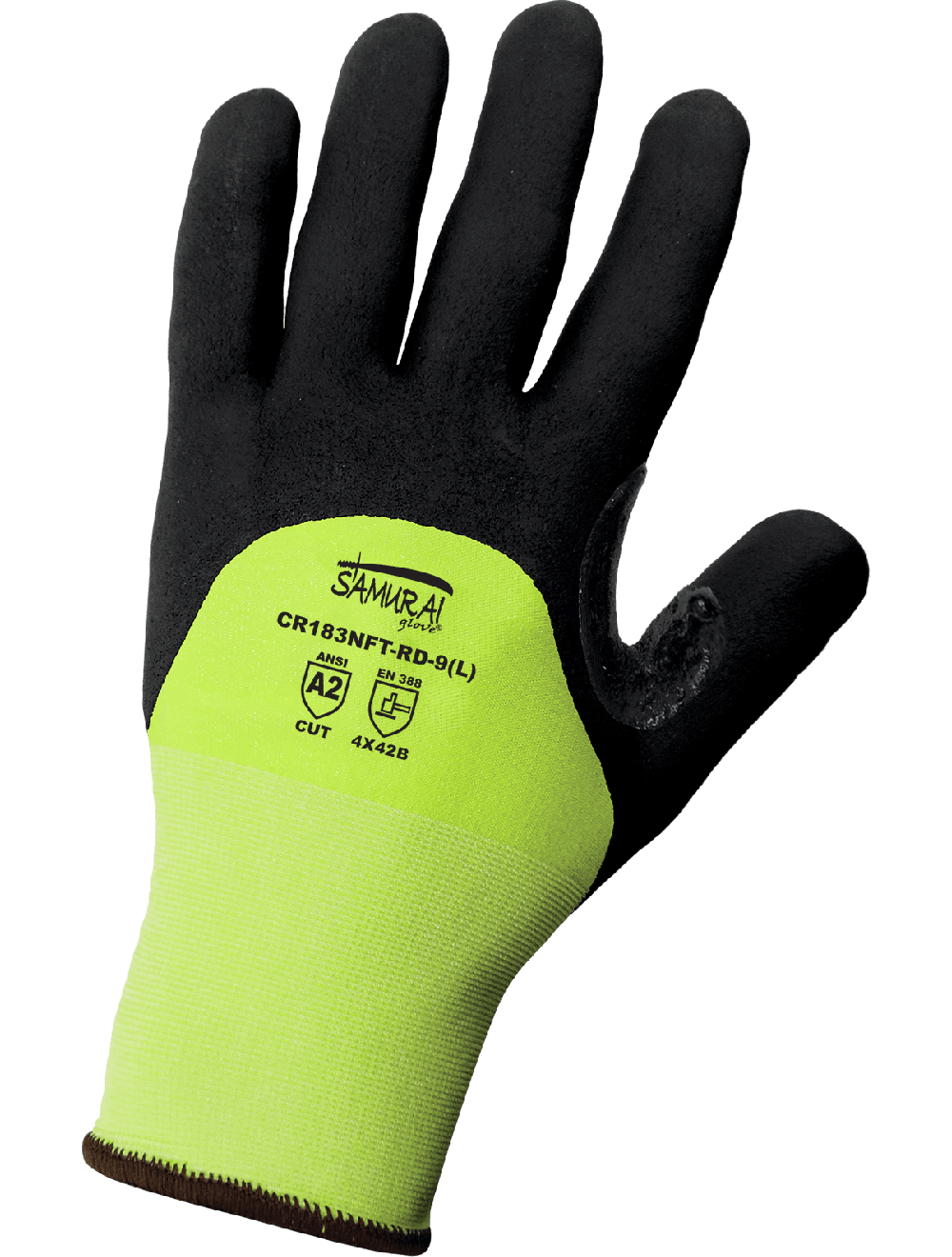 Samurai Glove® High-Visibility Cut Resistant Dotted Gloves with Cut, Abrasion, and Puncture Resistance - LIMITED STOCK - CR183NFT-RD