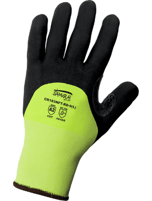 Samurai Glove® High-Visibility Cut Resistant Dotted Gloves with Cut, Abrasion, and Puncture Resistance - LIMITED STOCK - CR183NFT-RD