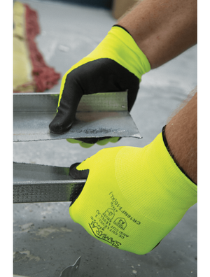 Samurai Glove® High-Visibility Cut, Abrasion, and Puncture Resistant Tuffalene® UHMWPE Anti-Static/Electrostatic Gloves - CR18NFT