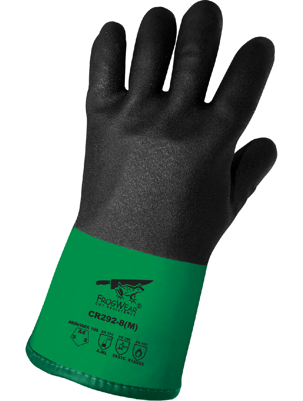 FrogWear® Cut Resistance Performance Chemical, Cut, Abrasion, and Puncture Resistant Gloves - CR292